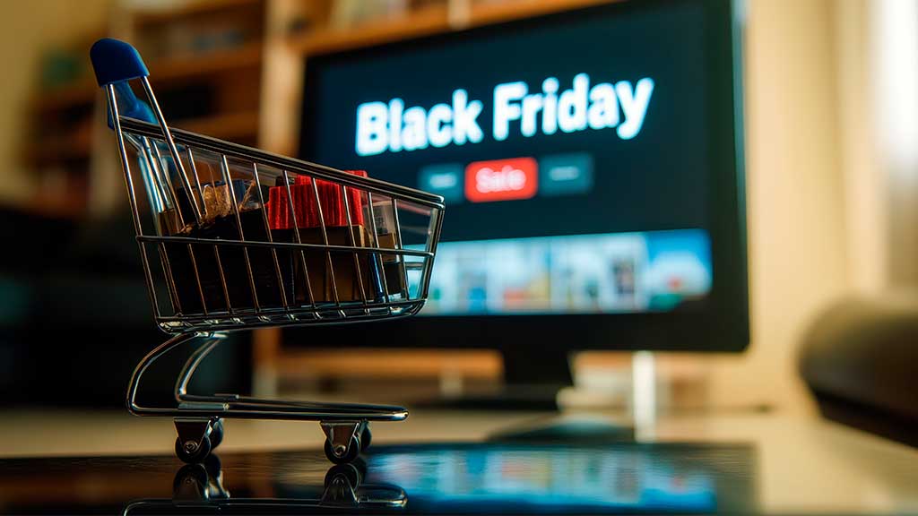 Carrinho de compras simbolizando Black Friday além do desconto e estratégia no e-commerce